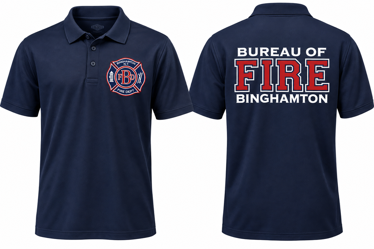 TRU-SPEC® Binghamton Fire Department Navy Polo 100% Cotton